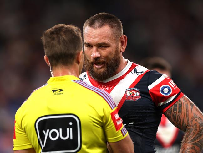 Jared Waerea-Hargreaves will be the Super League referees problem from 2025. Picture: Mark Kolbe/Getty Images