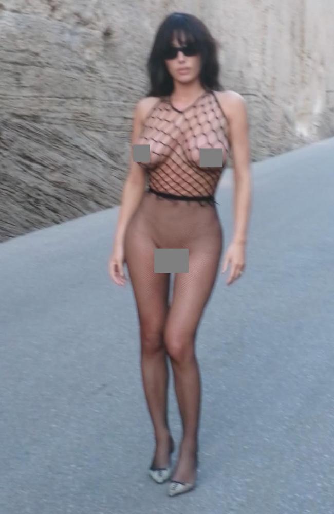 The former Yeezy architect accessorised with sunglasses and mules. Picture: Instagram