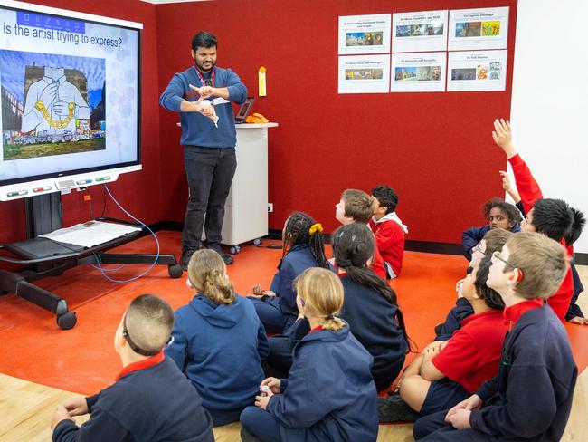 Some of the teachers at the school are also deaf, with some also being former students of Furlong Park. Picture: Mark Stewart