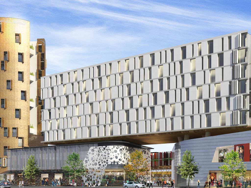 The Makris Group plan which collapsed in 2014 for a $200 million redevelopment of the old Le Cornu site in North Adelaide. Picture: Makris Group