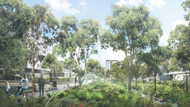 Showground precinct plans revealed new parkland.