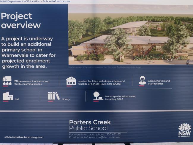 The building and site plans for the new Porters Creek Public School at Warnervale. Picture: supplied