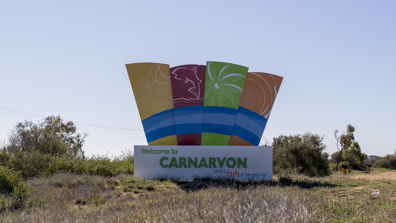 Carnarvon is situated on the Western Australian Coast – about 900km north of Perth Picture: Jon Gellweiler/news.com.au