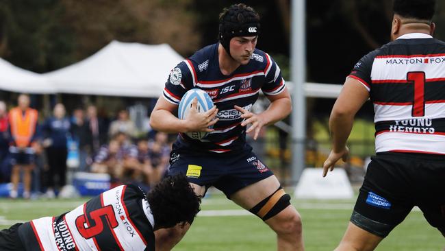 Eastern Suburbs youngster Jeremy Williams in action against West Harbour earlier this season. Pic: Karen Watson.