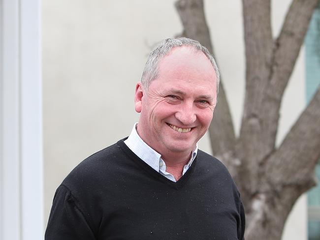 Barnaby Joyce leaving at Parliament House in Canberra. Picture Kym Smith