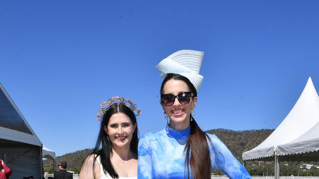 Ladies Day socials at Cluden. Chelsea Corbett and Claire Powell. Picture: Evan Morgan