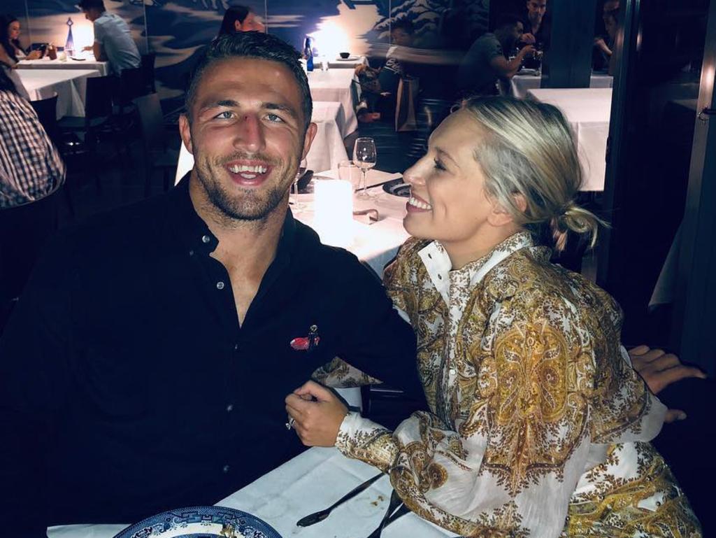 The pair reunited after several months apart, following a split in December 2018. Picture: Instagram / Sam Burgess