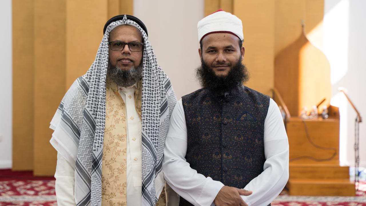 President of the Islamic Society Mainul Islam and Imam Dr Mohammad Aminul Islam Azhari at Toowoomba Mosque eid al-fitr celebrations. Wednesday, April 10, 2024 Picture: Christine Schindler