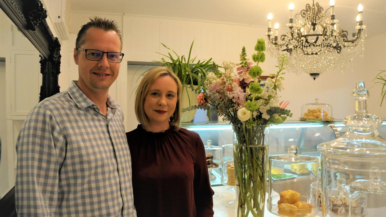 Husband and wife team Simon and Renee Desmarchelier have opened the doors to their new cafe 95 Mary St. Picture: Rhylea Millar