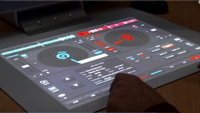 The Virtual DJ app turns the HP Sprout touch pad into a DJ’s console.