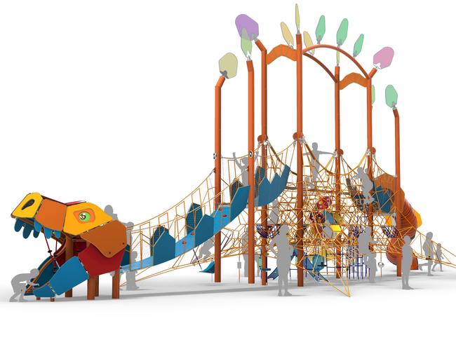 Stockland has unveiled plans for an epic dinosaur-themed park in its mega Aura estate.