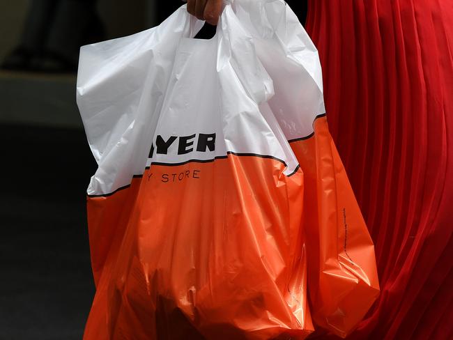 SYDNEY, AUSTRALIA - NCA NewsWire Photos NOVEMBER, 25, 2020: Retail shopping bags are seen in the CBD of Sydney. Retailers are expecting the discount bonanza of Back Friday and Christmas trading period sales to alleviate some of the heavy financial woes caused by the COVID-19 pandemic. Picture: NCA NewsWire/Bianca De Marchi