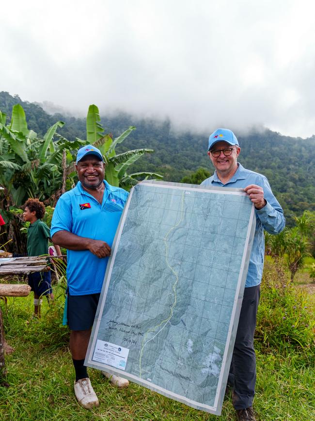 Australia's Prime Minister Anthony Albanese and Papua New Guinea Prime Minister James Marape. Picture: NCA NewsWire via the Australian Prime Ministers Office