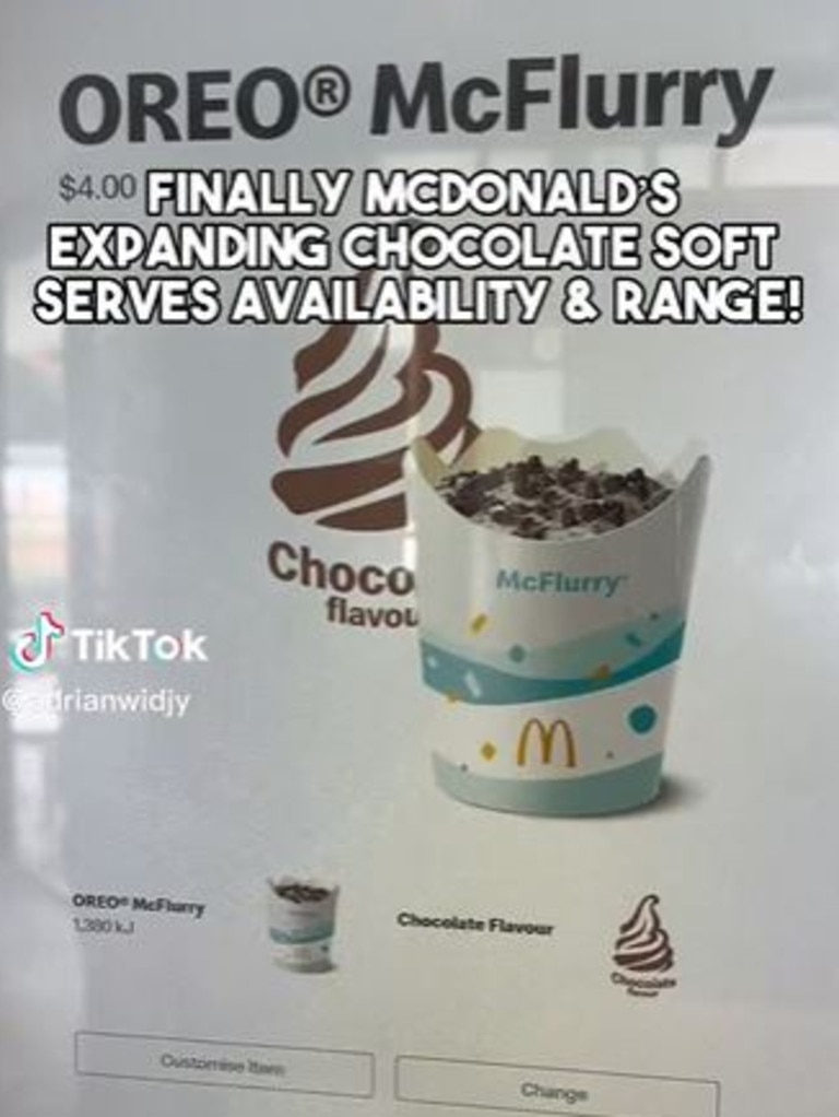 However, the fast-food giant has issued a statement that will leave many disappointed. Picture: TikTok/Adrian Widjy