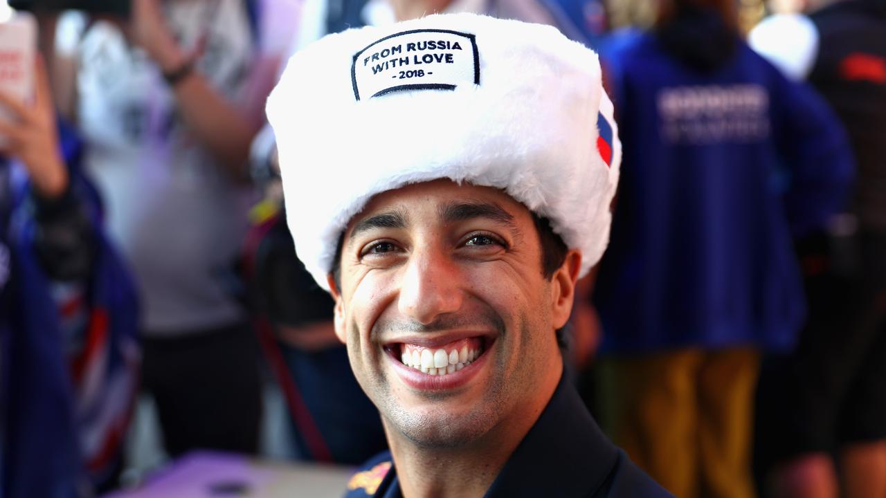 Daniel Ricciardo has plenty of reasons to smile despite having to switch back to Renault’s old engine for the Russian GP.