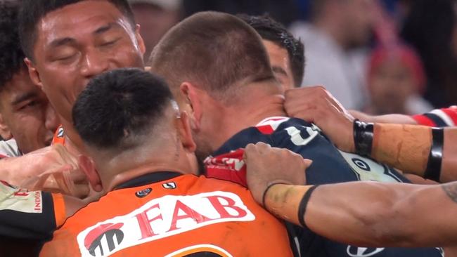 Was this a headbutt? Photo: Fox Sports