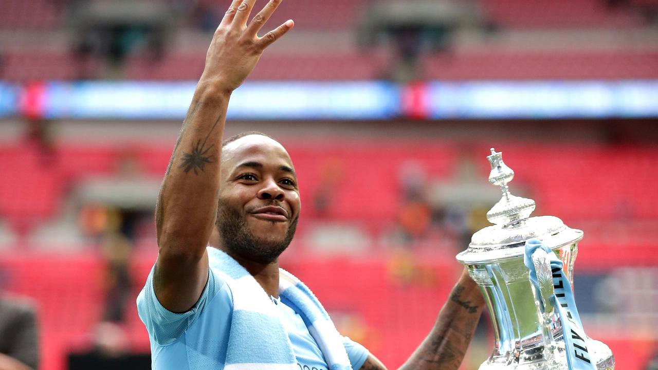 Raheem Sterling was the hero as Manchester City completed the first ever domestic treble