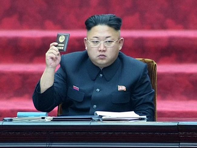 Show of force: North Korean leader Kim Jong Un seems to have ordered missile launch. AP Photo/KRT via AP Video