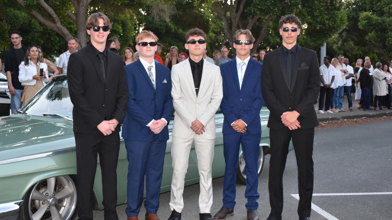 Students at Kawana Waters State College Year 12 formal 2024.