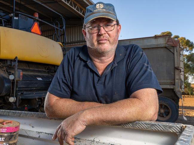 Andrew Zanker at his farm. Pictured on 10th October 2024. Picture: Ben Clark