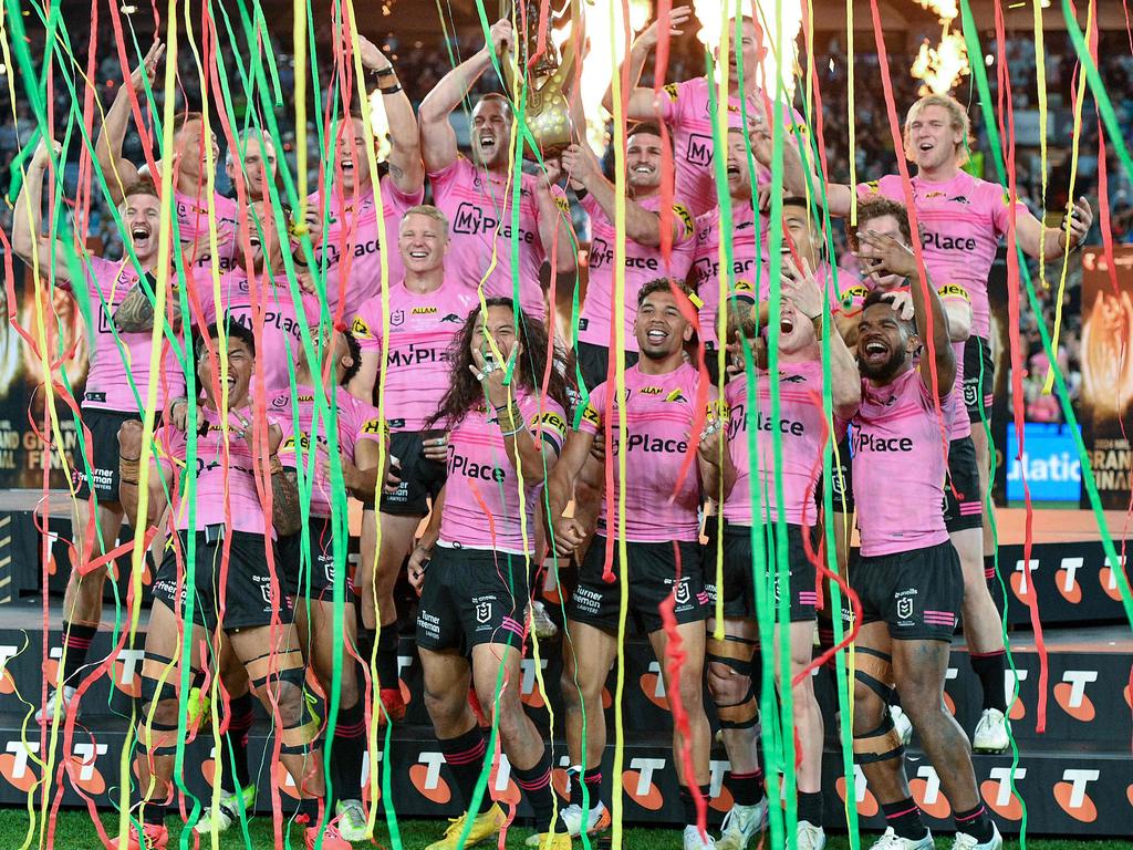 The Panthers have dominated the NRL to win four grand finals in a row. Picture: AFP