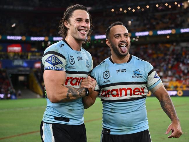 Nicho Hynes and Braydon Trindall have played just 33 games together since Round 21, 2022. Picture: Getty Images