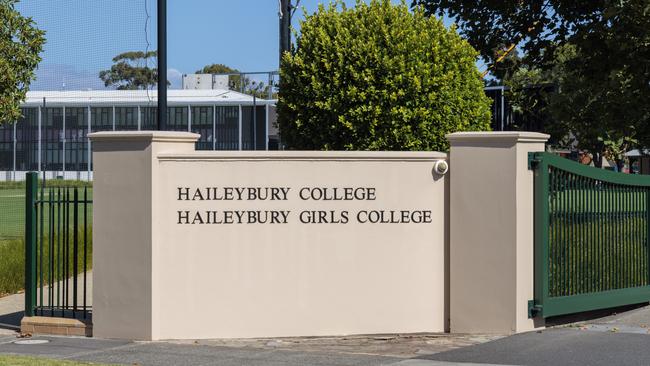 Haileybury College in Brighton East. Picture: David Geraghty