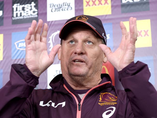 Kevin Walters, the coach, after Broncos Training at Red Hill, on Friday 7th April 2023 - Photo Steve Pohlner