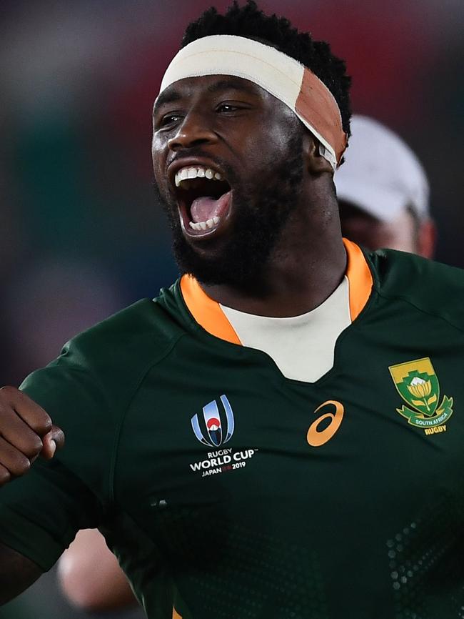 Kolisi during this year’s tournament. Picture: AFP