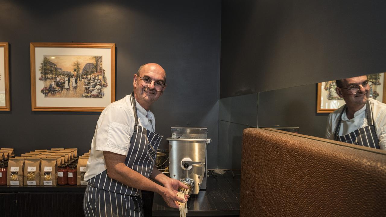 Lily's owner Bruce Ryman making fresh pasta. Picture: Kevin Farmer