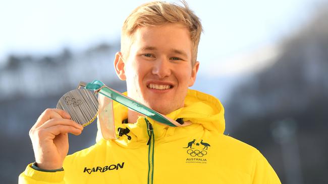 Snowboard cross silver medallist Jarryd Hughes. Picture: Getty