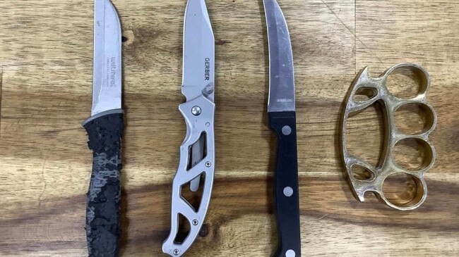 Knives seized by Queensland Police Service