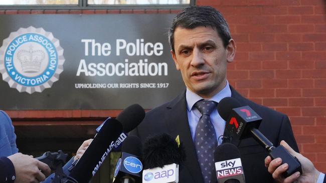 Police Association secretary Wayne Gatt. Picture: AAP Image/Alex Murray