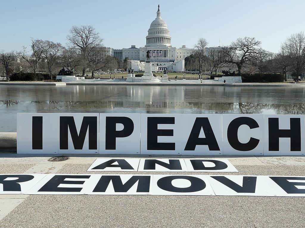 A sign near the US Capitol. Picture: Getty