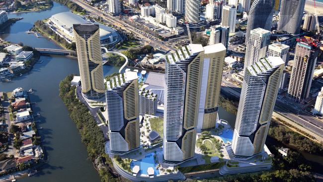 Artist impression of The Star Gold Coast's masterplan. Image: Supplied