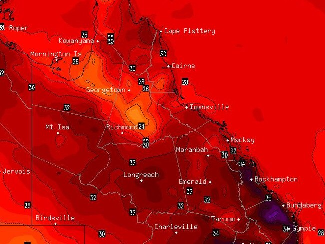 radar of qld heat wave