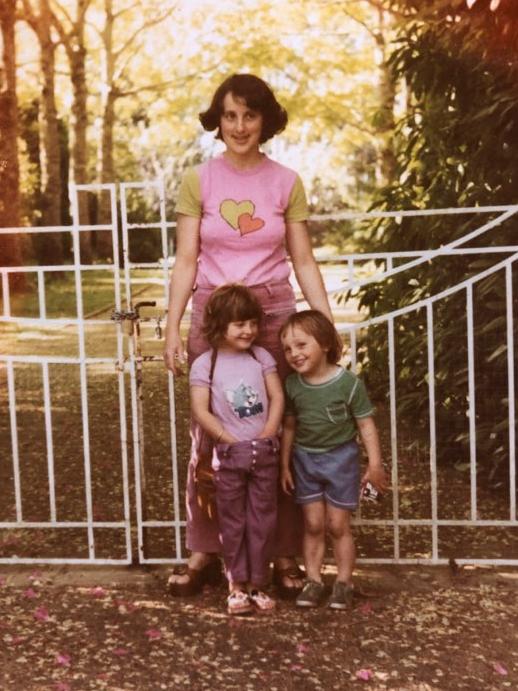 Marion Barter and her two children. Picture: Supplied