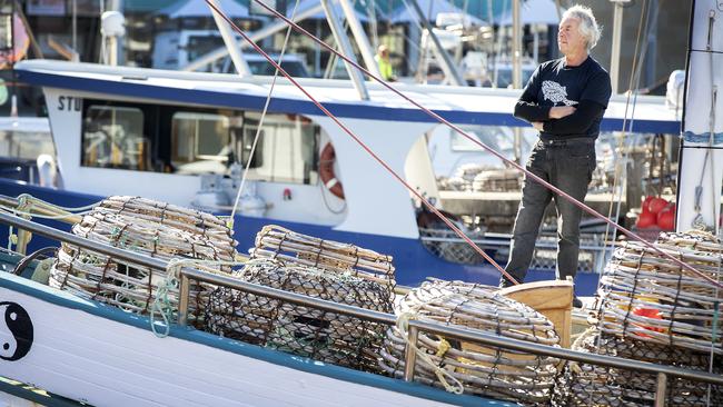 Tasmanian Scale Fishermen's Association President Shane Bevis at Hobart. Picture: CHRIS KIDD