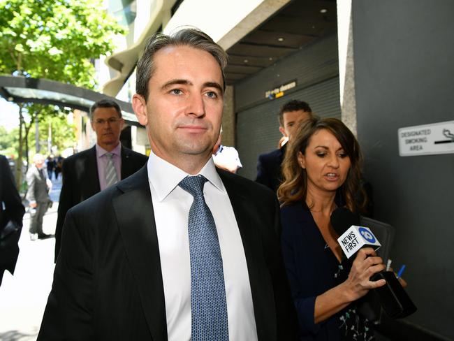 Commonwealth Bank of Australia CEO Matt Comyn leaves the Royal Commission into Misconduct in the Banking, Superannuation and Financial Services Industry in Sydney. Picture: AAP