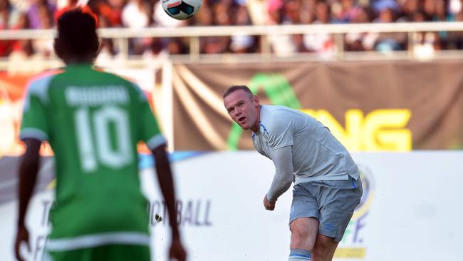 Wayne Rooney scored on return for Everton.