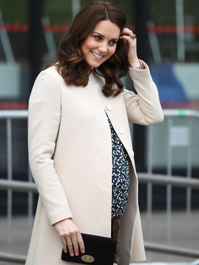 Kate Middleton on her final official engagement before beginning her maternity leave. (Pics: George Rogers/SIPA)