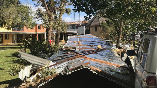 A roof has been ripped off a nursing home in Newcastle. Picture: Supplied