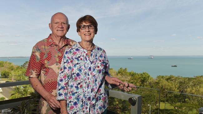 Former Senator Grant Tambling and his wife Sandy Tambling at his home on the Esplanade. Picture: Keri Megelus