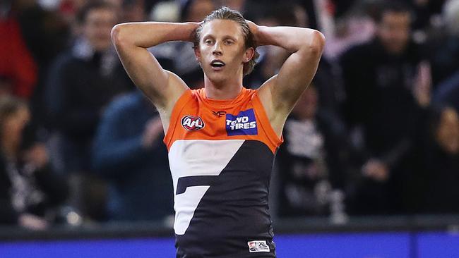 GWS was knocked out of the finals by Collingwood, who, like the Giants, were injury depleted all year. Picture: Phil Hillyard