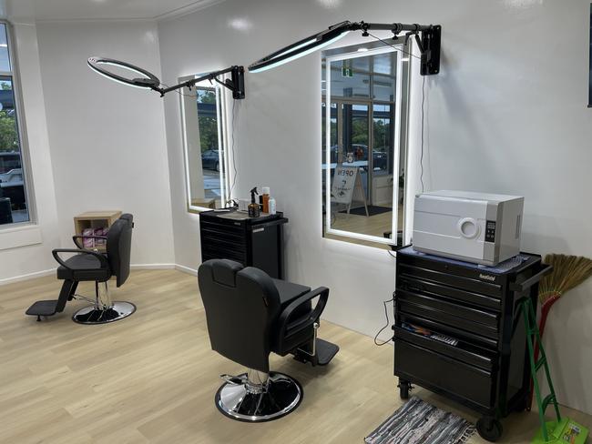 Interior of Rosita Barbershop at Crestbrook Plaza. Picture: Leighton Smith.