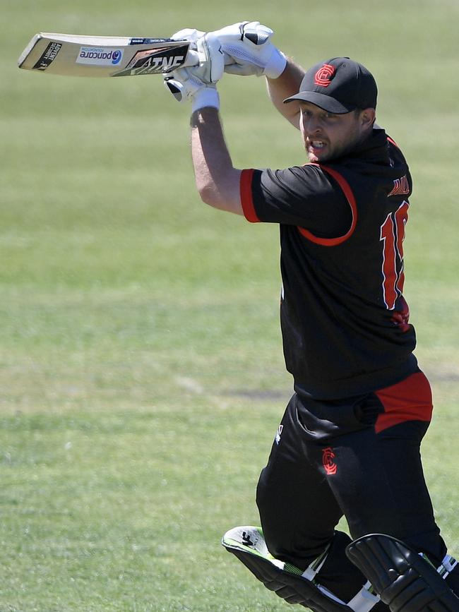 Michael Hill in action for Essendon. Picture: Andy Brownbill