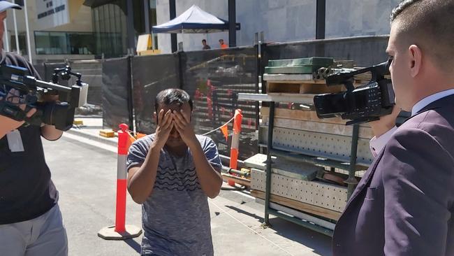 Arun Kumar Venugopalan, 38, of Page, leaves the ACT Magistrates Court after being granted bail. PICTURE: Craig Dunlop