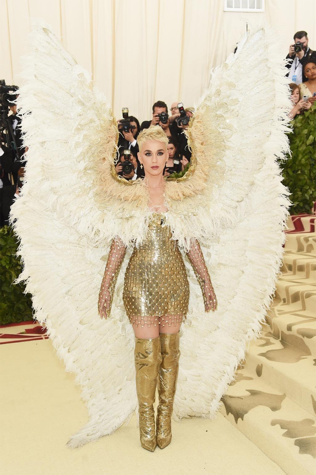 Katy Perry wears Atelier Versace at the 2018 Met Gala.