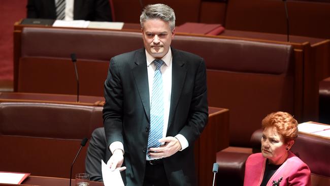 Australian Minister for Finance Matthias Cormann spent $3533 on flights for himself and his wife to attend an AFL grand final. Picture: Lukas Coch/AAP