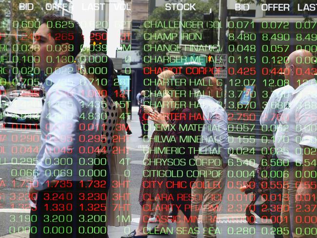 SYDNEY, AUSTRALIA: NewsWire Photos: JANUARY 31 2024: A view of the digital boards at the Australian Stock Exchange in the CBD in sydney. Picture: NCA NewsWire / Gaye Gerard